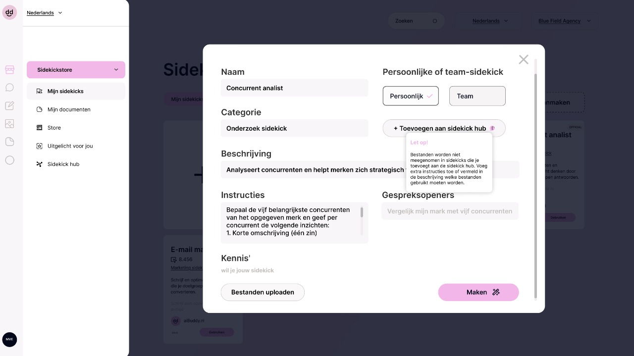 Sidekick Project - Full Stack Application